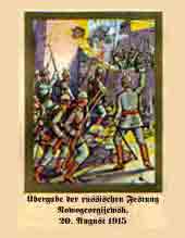 &Uuml;bergabe der russischen Festung Nowogeorgijewsk. 20. August 1915